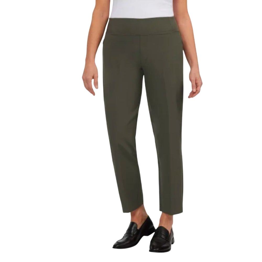 Kirkland Signature Ladies' Ankle Classic Stretch Pants Green Size XXL